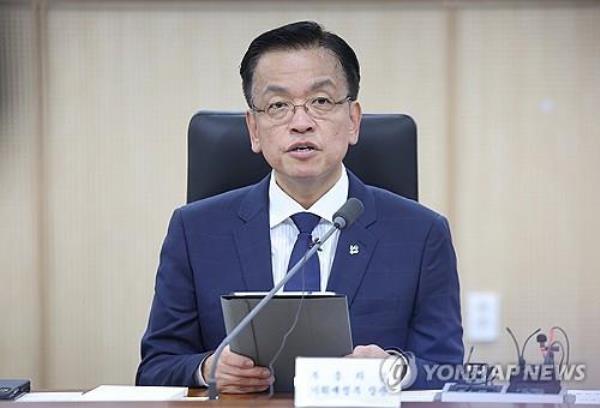 Finance Minister Choi Sang-mok speaks during an economy-related ministers' meeting in the central city of Sejong on June 17, 2024. (Yonhap)