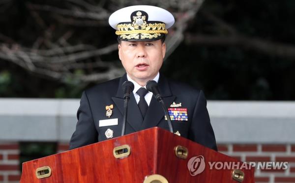 This Nov. 11, 2019, file photo shows then Chief of Naval Operations Adm. Sim Seung-seob. (Yonhap)