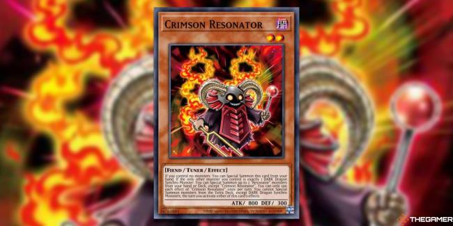 YGO Crimson Reso<em></em>nator card and art background