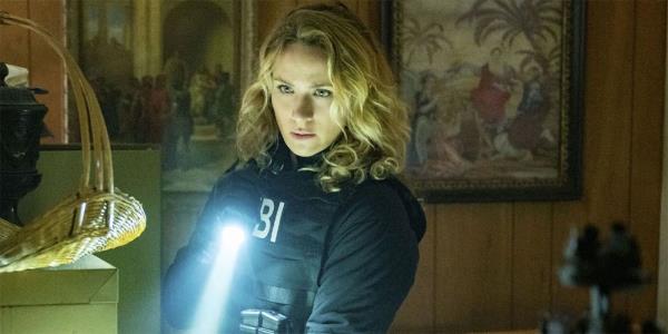 Shantel VanSanten looking focused as Special Agent Nina Chase in FBI