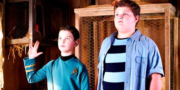 Sheldon dressed as Spock and Billy Sparks in Young Sheldon